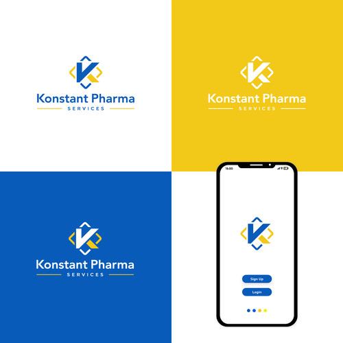 Konstant Pharma Logo Design by Lembayung Jingga™