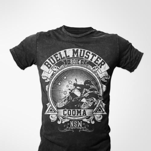 Buell muster create a biker shirt for an annual gathering of