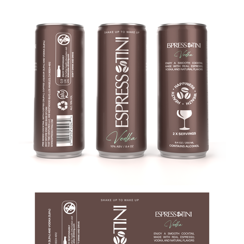 We need a Sexy, Luxuriously Designed Espresso Martini in a Can that appeals to women (and men). Design von ikoniske™