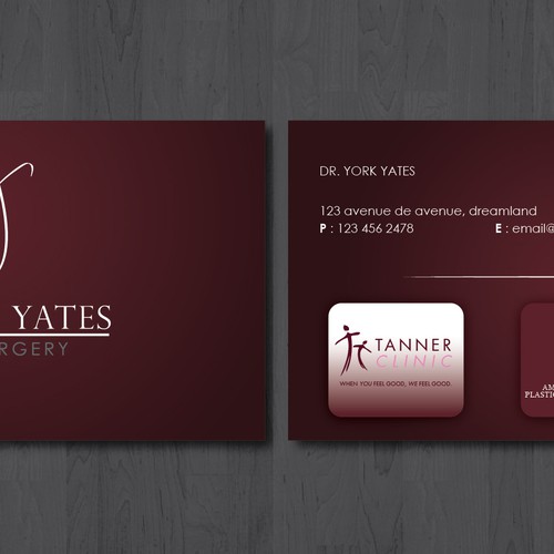 Dr. York Yates Plastic Surgery - business card Design by luvless
