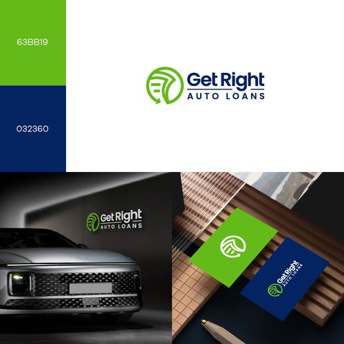 Get Right Auto Loans Logo Design by pixelamazers