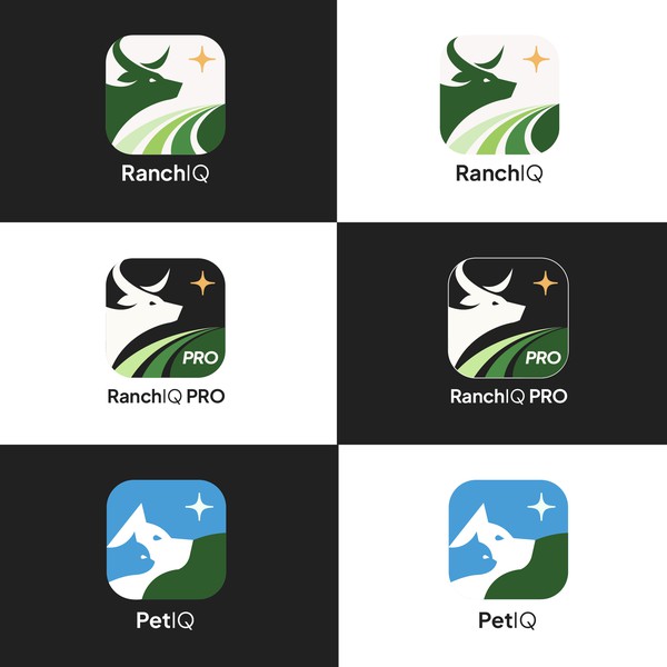 App Icon design for Ai Smart ranch & pet monitor