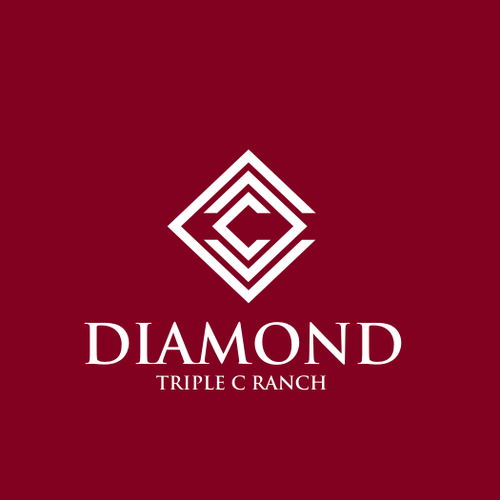 Diseño de Diamond Triple C Ranch Logo de Jeck ID