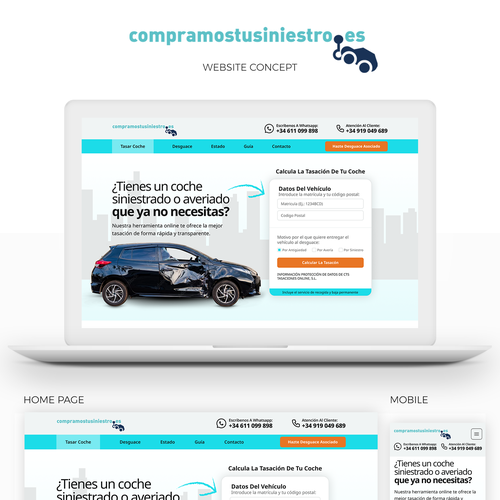 Diseño de página web propuesta en el concurso por This is Amazing