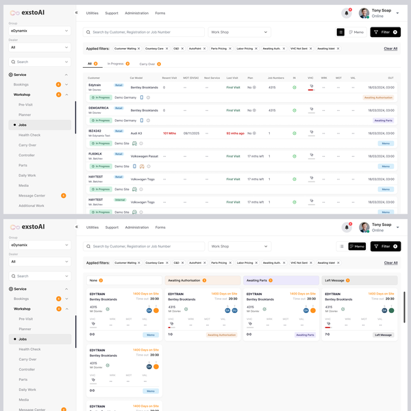 Modern Dashboard design