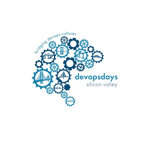Creating a themed logo for DevOpsDays Silicon Valley Ontwerp door CSJStudios