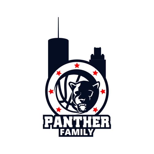 Basketball Logo for Team 'Panther Family' - Your Winning Logo Featured on Major Sports Network Design réalisé par dmtrgor123