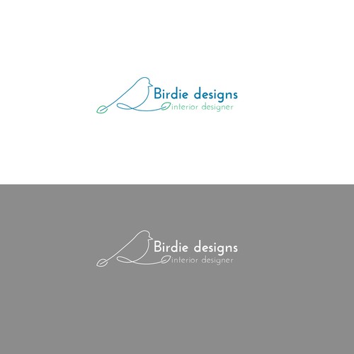 simple design logo to attract sophisticated clients for interior design and architecture Design by BerNadettke