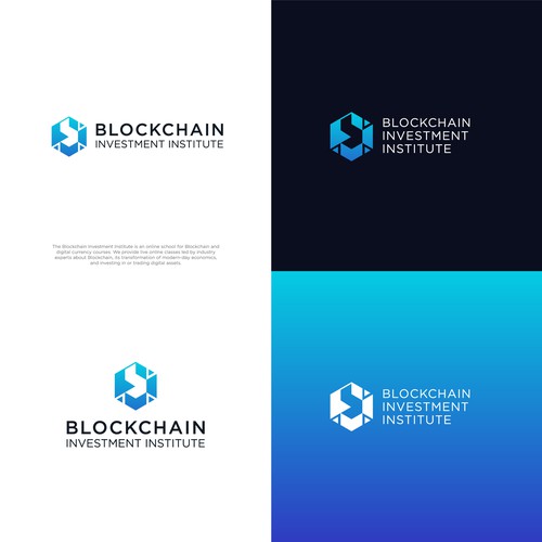 Blockchain creative logo contest Design by Megades!gn