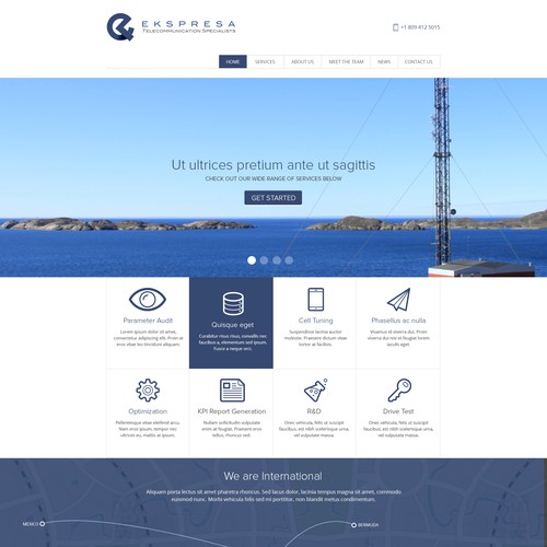 Parallax Website Design Wanted for Ekspresa Diseño de dreamevo