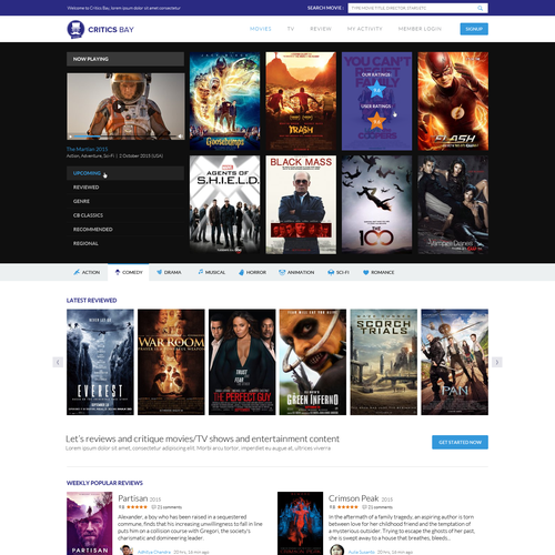 Movie deals review websites