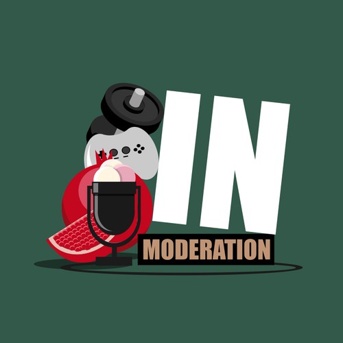 Update a logo for a fun health based podcast - In Moderation Design by Radiant1976