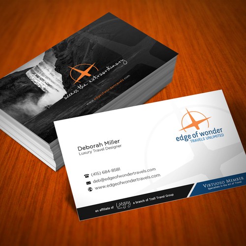 Create a card that exudes the awesomeness of luxury adventure travel Design by arjay_gfxdesigns