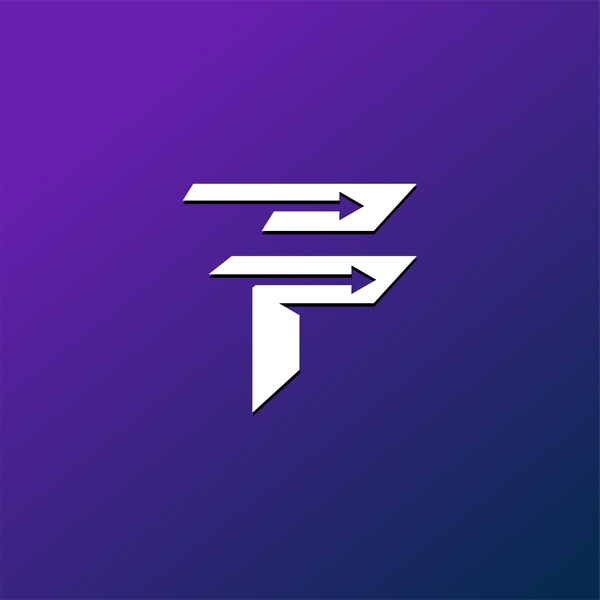 leter f with arrow and fast