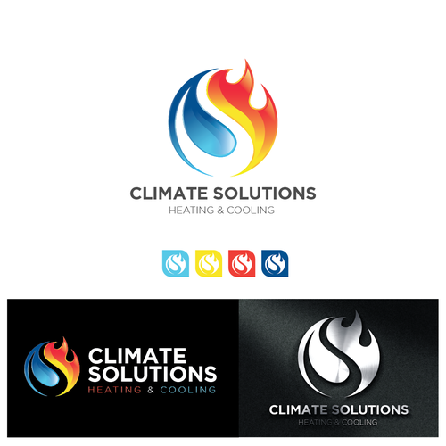 Modern eye-catching logo for HVAC company Design by sftdram