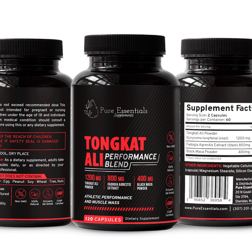 Design di Design a modern product label for my supplement bottle di Shereef_CM