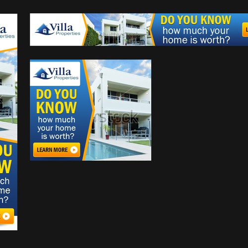 Create the next banner ad for Villa Properties Design by Alex69