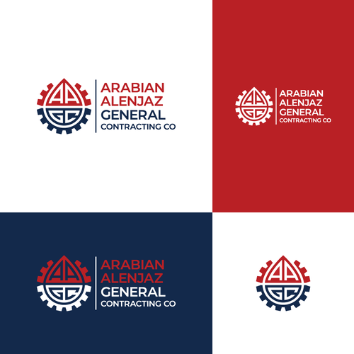 “Modern Industrial Logo for AAGC – Construction & Contracting Company” Design by CaptainZZ