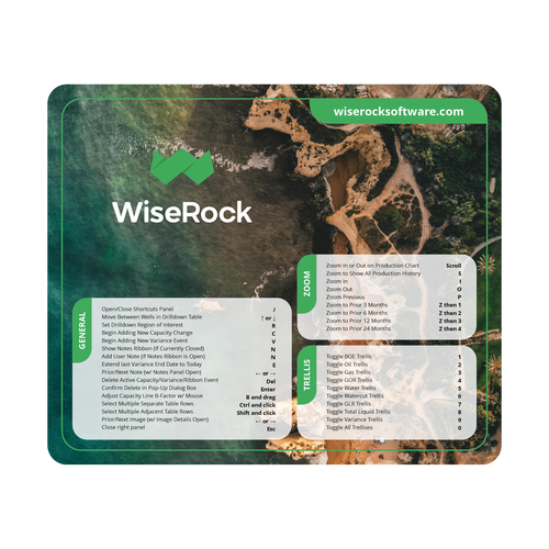 Mouse Pad Image to Showcase Company Logo & Software Hotkeys (7.75×9.25″ Mouse Pad) Design by save_me