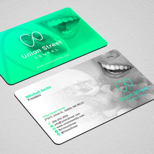 Union Street Dental | Business card contest