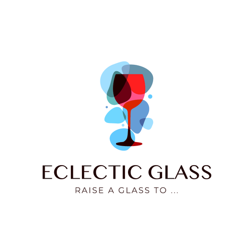 Luxurious Modern Wine Glass Logo Design por NORMOL™