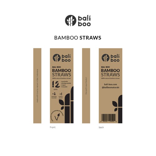 Awesome Packaging design for Bali Boo Design by Cassandra Ferri