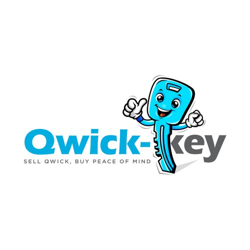 Create a cool character to represent the brand, Qwick-Key-ontwerp door 77 Design