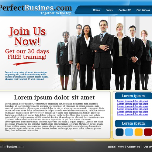 1-3 Page Website Template Design von DUPP+