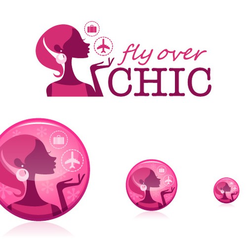 Create the next icon or button design for Fly Over Chic Réalisé par Ain Mikail