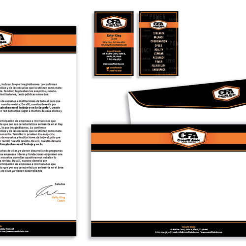 CrossFit Aledo needs new business cards! Guaranteed Contest  Design by pecas™