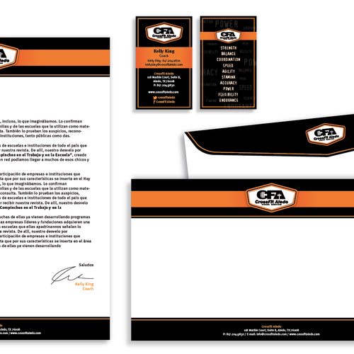 CrossFit Aledo needs new business cards! Guaranteed Contest  Design por pecas™