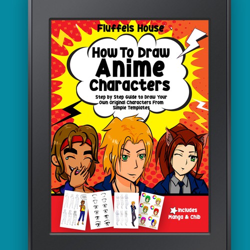 How to Draw Anime | Extravagant Book Cover Design Design by BettyMar⭐️