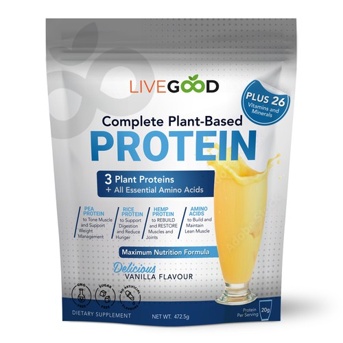 ***GUARANTEED PRIZE*** - LABEL DESIGN for Protein Powder -*****NEW***** Design by ag16