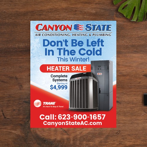 Newpaper Ad For Heating, Ventilation, and Air Conditioning (HVAC) Company - Wireframed and Ready! Design by STMRM