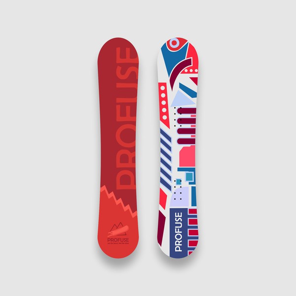 Diseño de athyan™ titulado "snowboard"