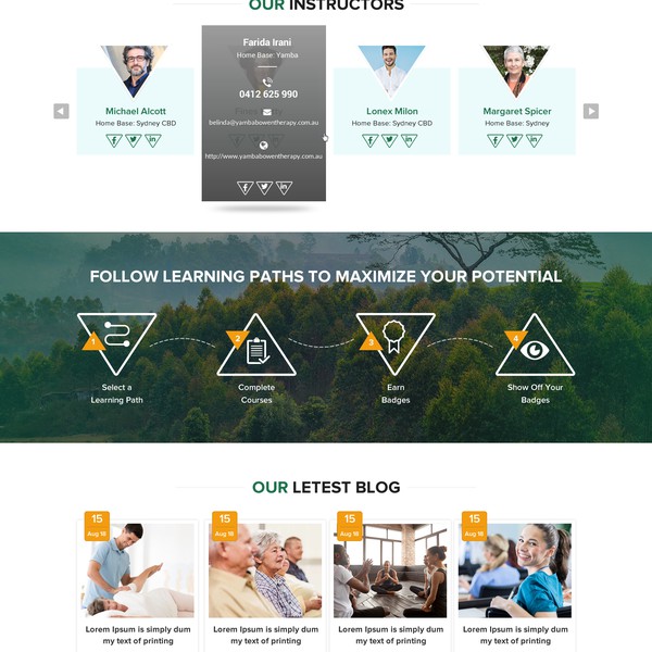 Modern design For a Training company