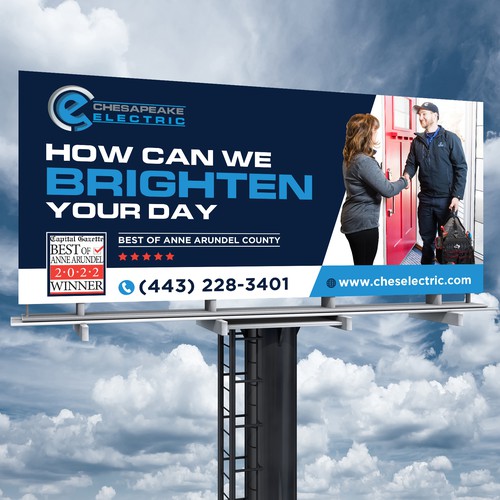 Chesapeake Electric Billboard Design by Brainovative