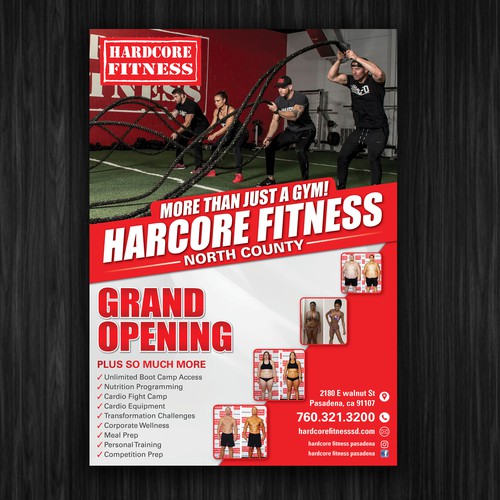 Grand opening flyer needed for top bootcamp in the nation