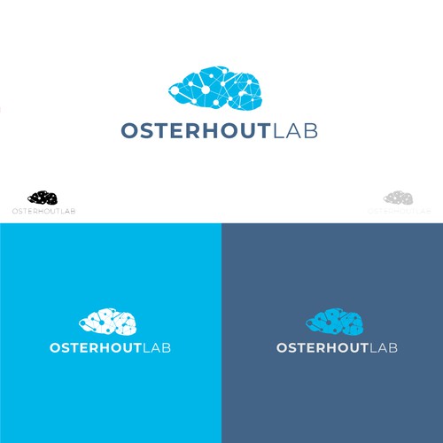 Logo for a scientific lab studying how the immune system communicates with the brain Design by oakbrand™