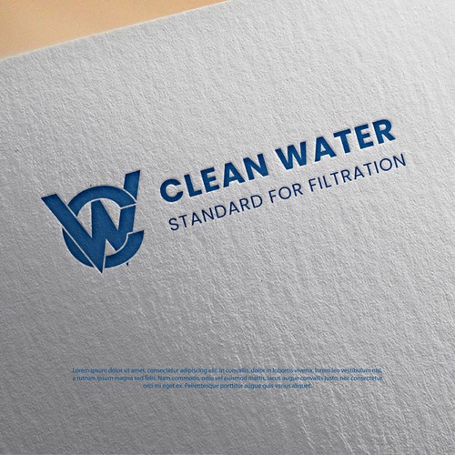Simple Clean Logo for Water Filtration Company Design by CRSS_Over