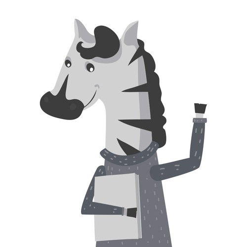 Mascot/Character Design - Zebra Design by yokunen