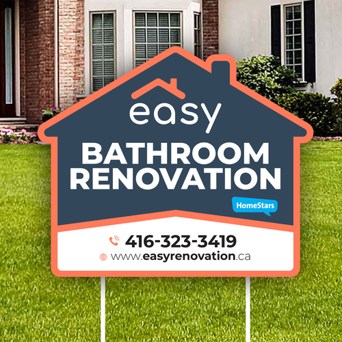 Easy Renovation Lawn Sign Design by icon89GraPhicDeSign