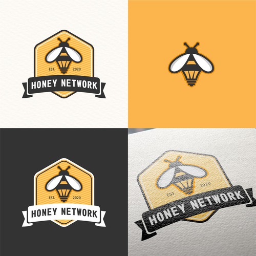 Design a modern vintage logo for the world's first smart honey Design by >Victory<