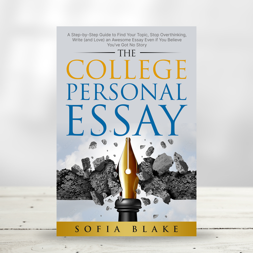 Sharp, fun, upbeat design for a book cover on writing for college applicants Design by praveen007