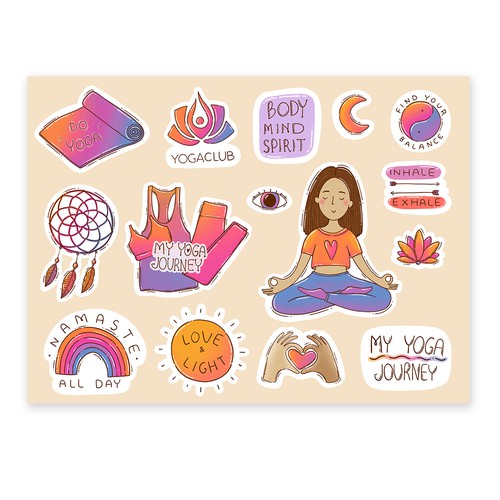 Yogaclub community sticker pack, Sticker contest