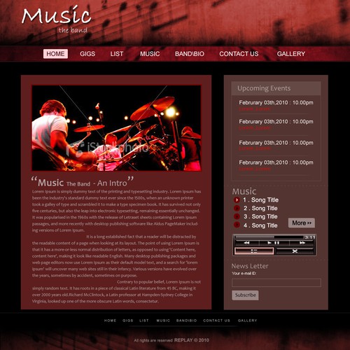 1-3 Page Website Template Design von Johncreative