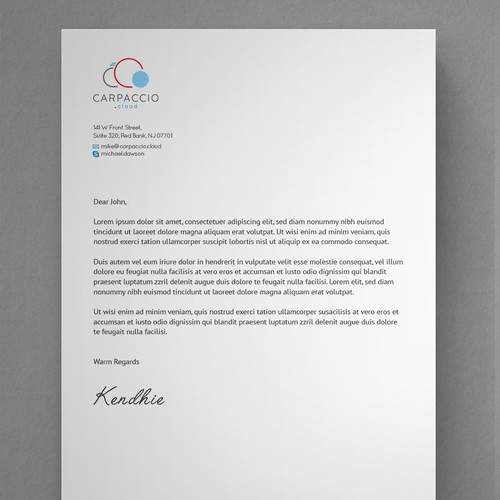 Give more muscle to research with graphic ID for CARPACCIO.cloud Design by kendhie