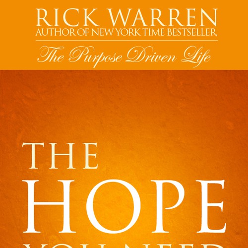 Design Rick Warren's New Book Cover Réalisé par Gianna Studios