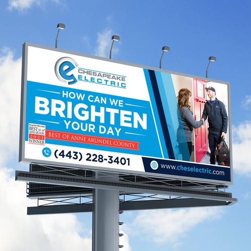 Chesapeake Electric Billboard Design by icon89GraPhicDeSign