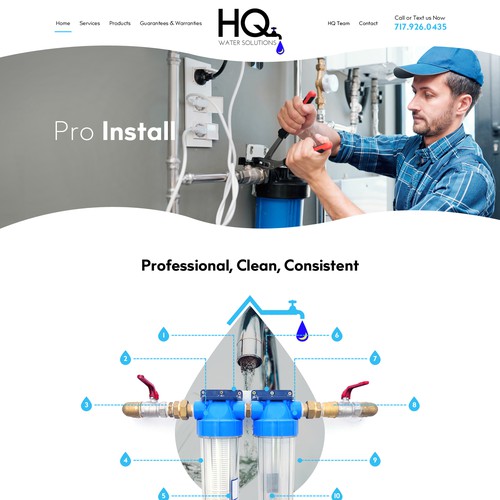 Website for Water Treatment Website Design por OMGuys™